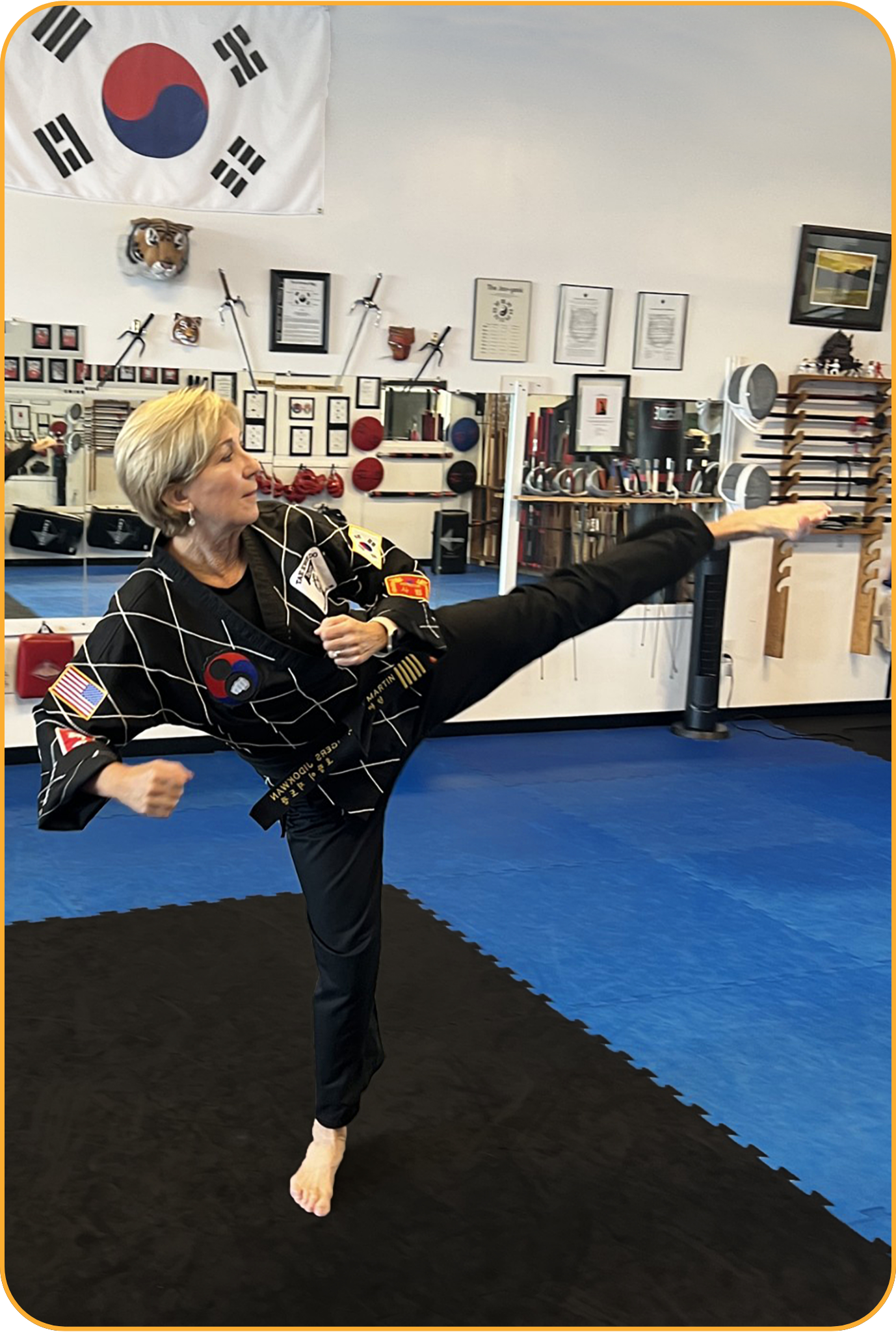 Jeanne Martin, LPC, Tae Kwon Do