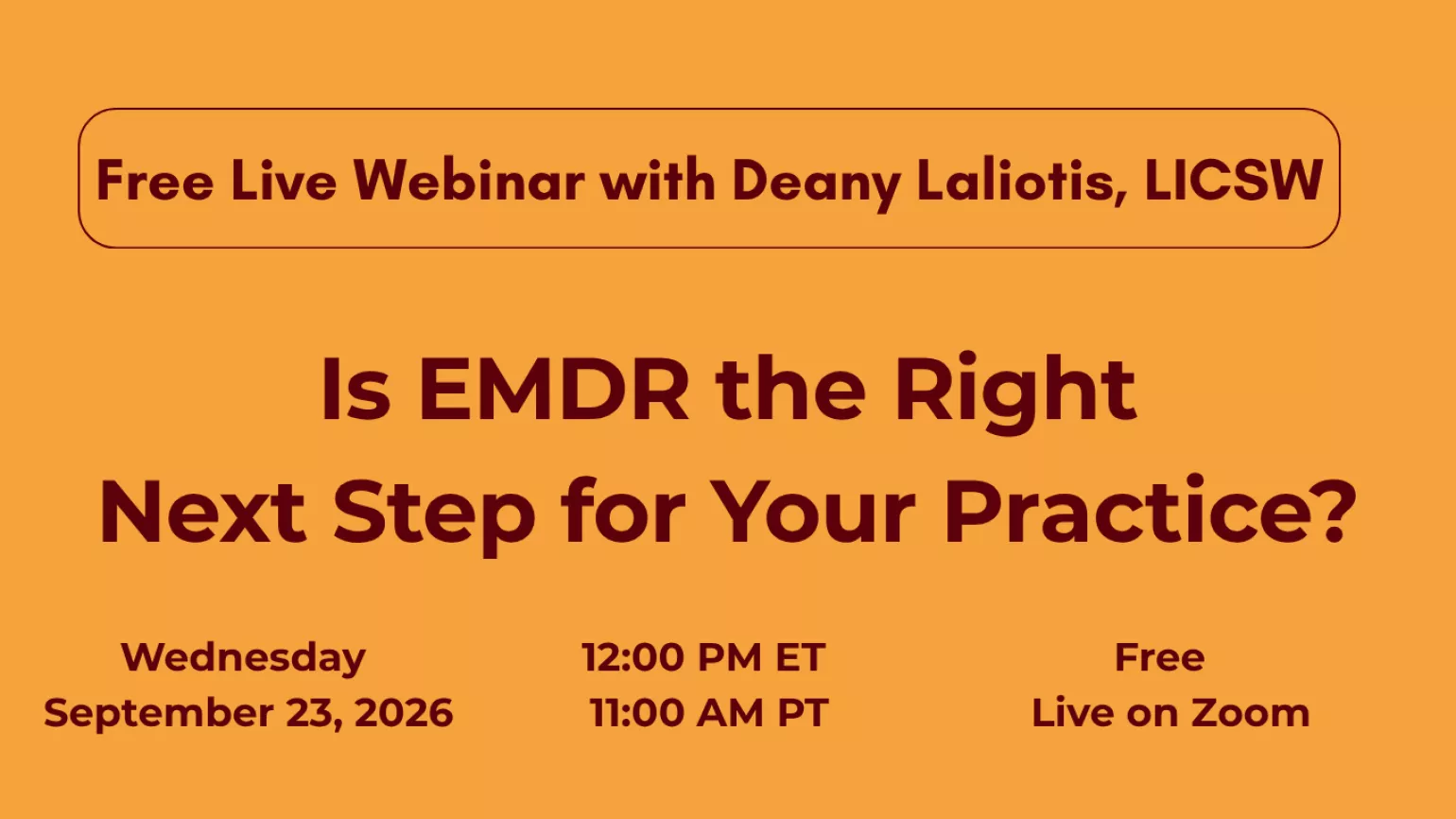 September Webinar 